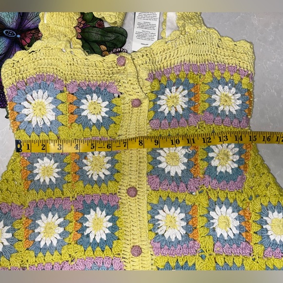 NWT Alémais Petra Crochet Midi Dress. Size US 4 - Picture 11 of 15